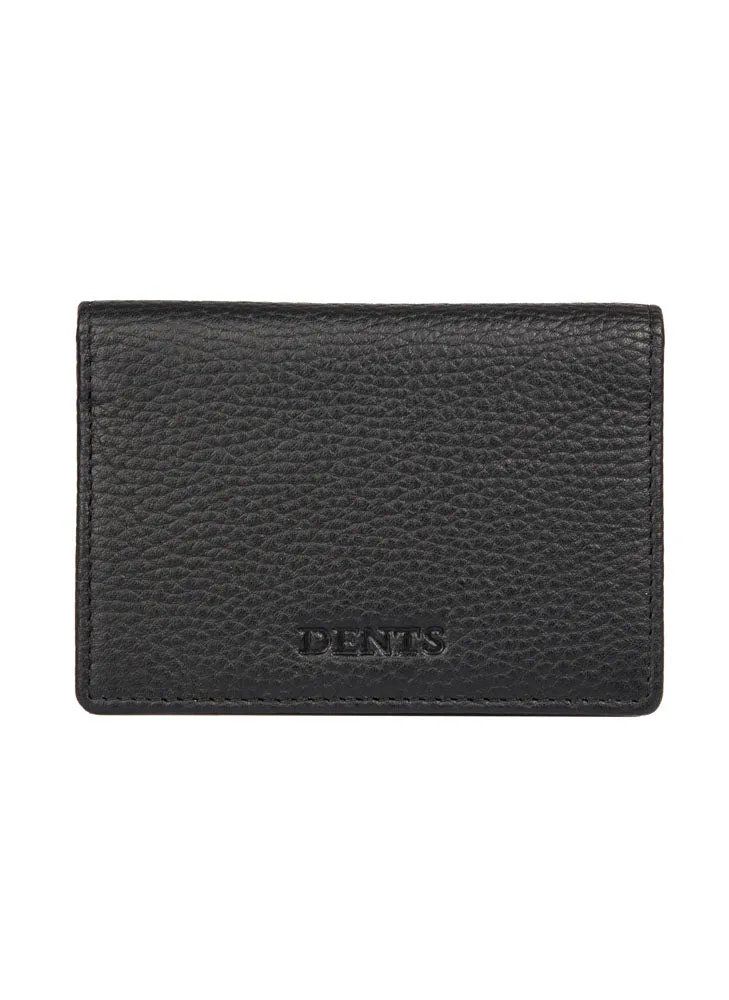 Men's Pebble Grain Leather Card Holder with RFID Blocking