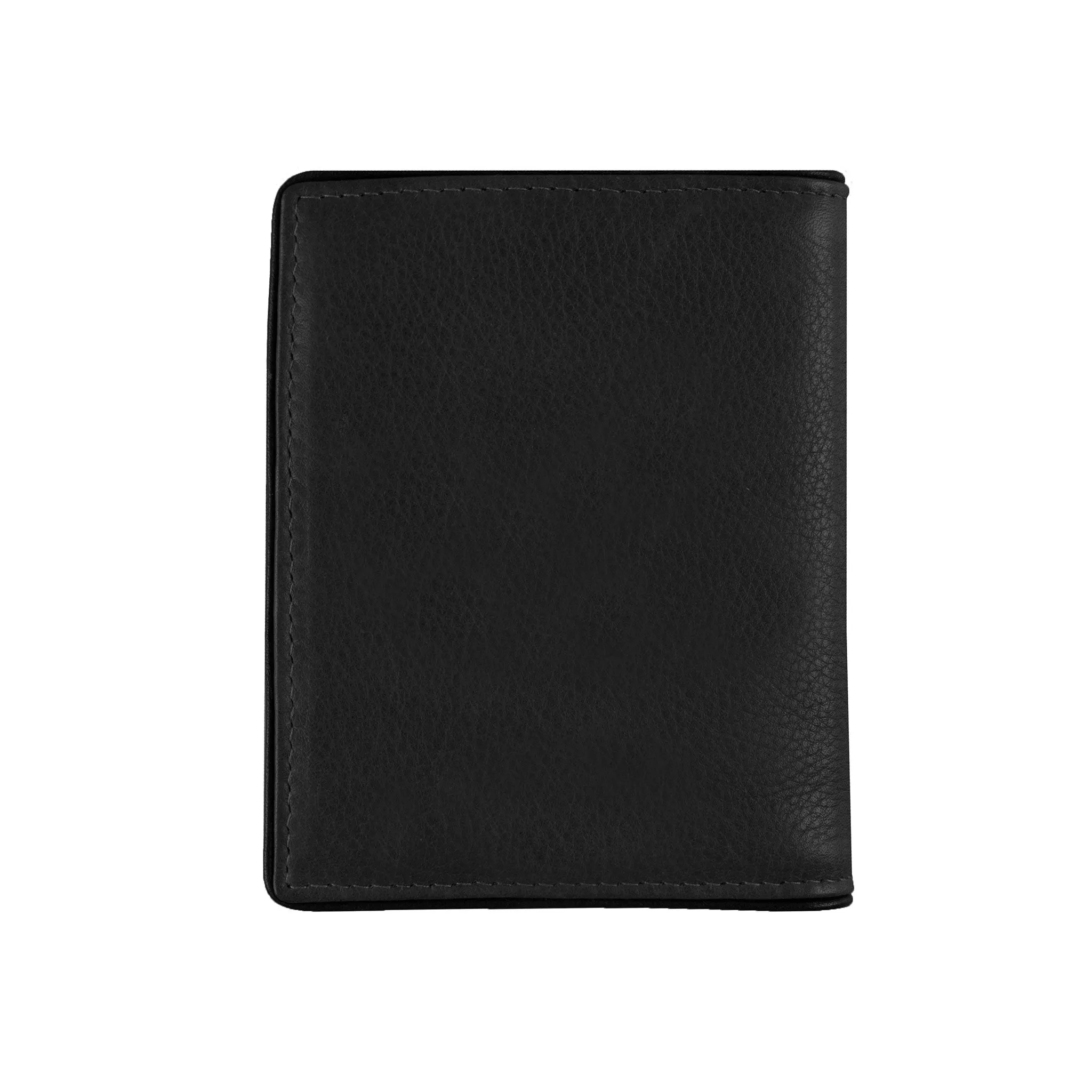 Men's Two-Colour Pebble Grain Leather Business Card Holder with RFID Blocking