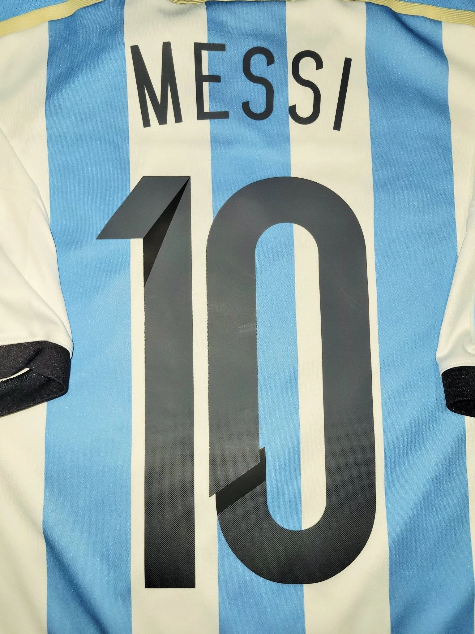 Messi Argentina 2014 WORLD CUP SEMIFINAL Jersey Shirt Camiseta L SKU# G74569