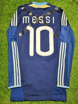 Messi Argentina COPA AMERICA TECHFIT PLAYER ISSUE 2011 Away Jersey Shirt Camiseta S SKU# V32087