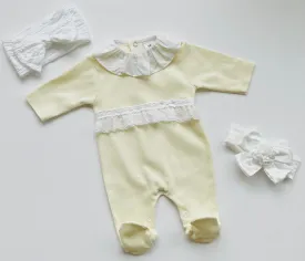 MIA BELLA Luxury Lemon Babygrow