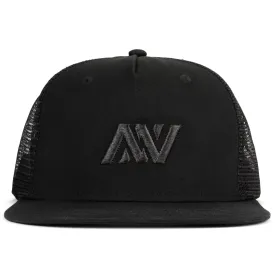 Naked Nutrition Trucker Snapback - Black on Black