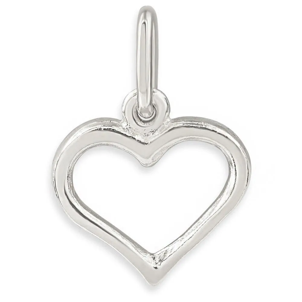 Open Heart Mini Charm