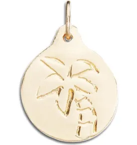 Palm Tree Disk Charm