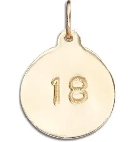 "18" Disk Charm