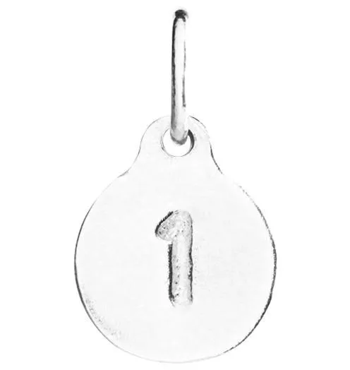 "1" Number Charm