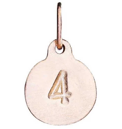 "4" Number Charm