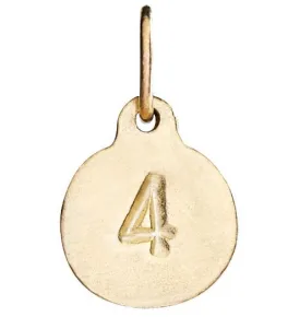 "4" Number Charm