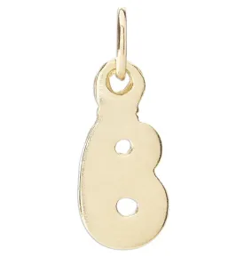 "B" Bubble Letter Charm