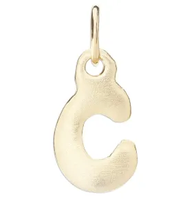 "C" Bubble Letter Charm