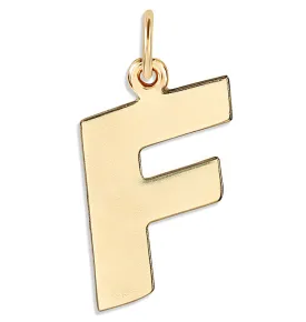 "F" Cutout Letter Charm