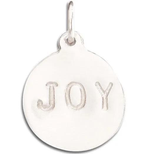 **Elegant Joy Disk Charm - Inspirational Jewelry for a Positive Vibe**