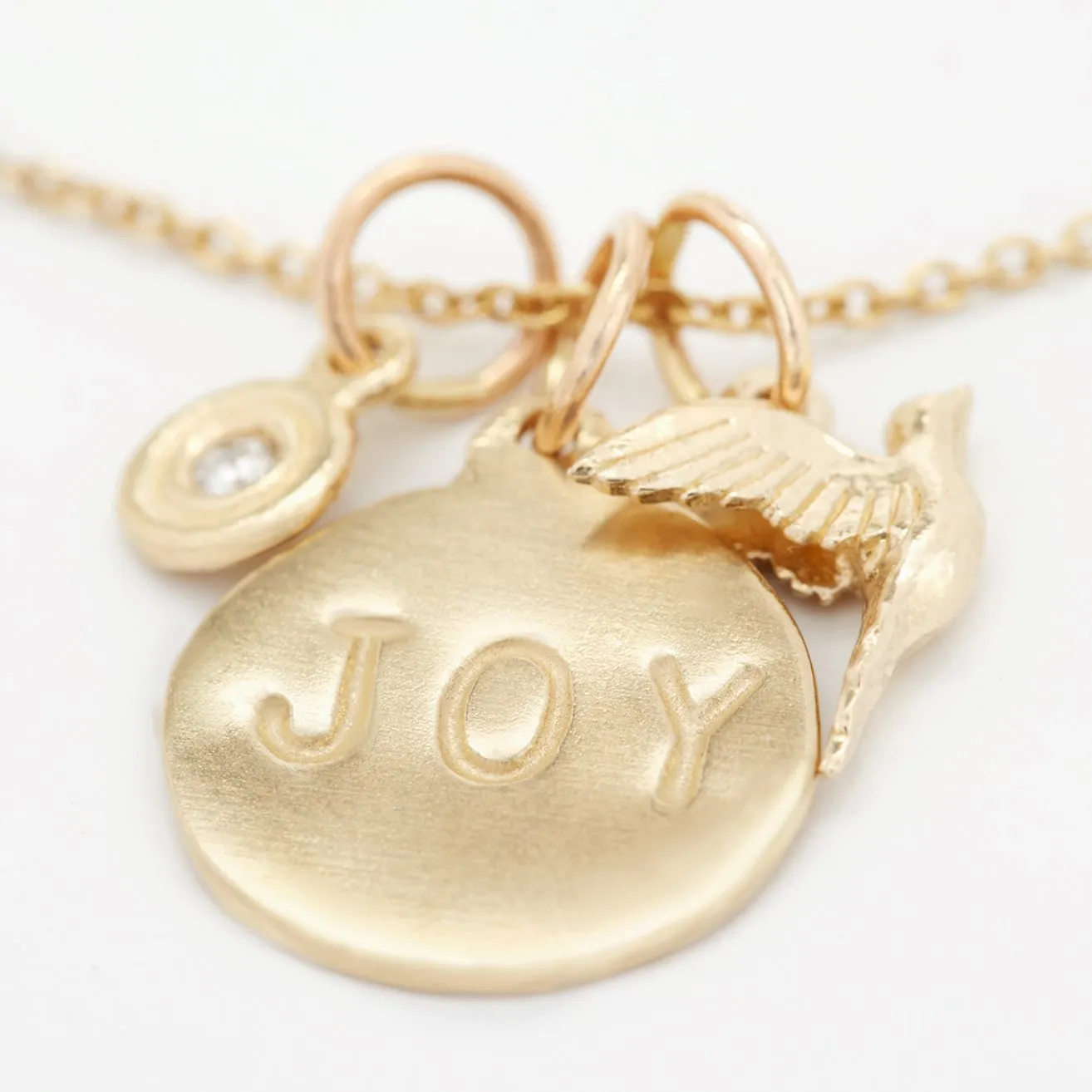 **Elegant Joy Disk Charm - Inspirational Jewelry for a Positive Vibe**