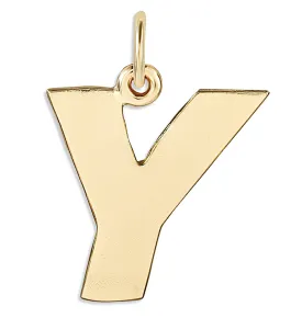 "Y" Cutout Letter Charm