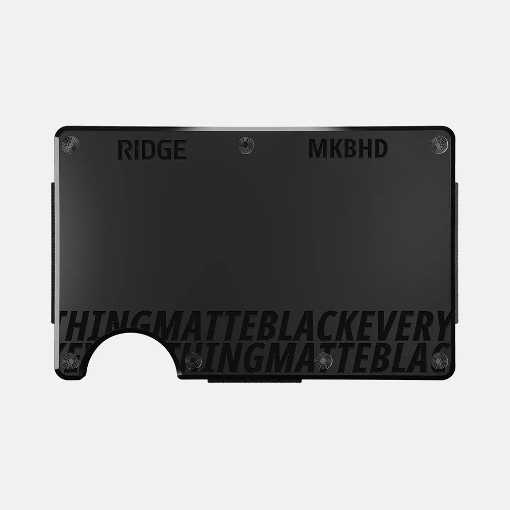 Ridge Wallet - MatteBlackEverything