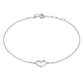 Saint Germain Amore 14 karat white gold bracelet with heart