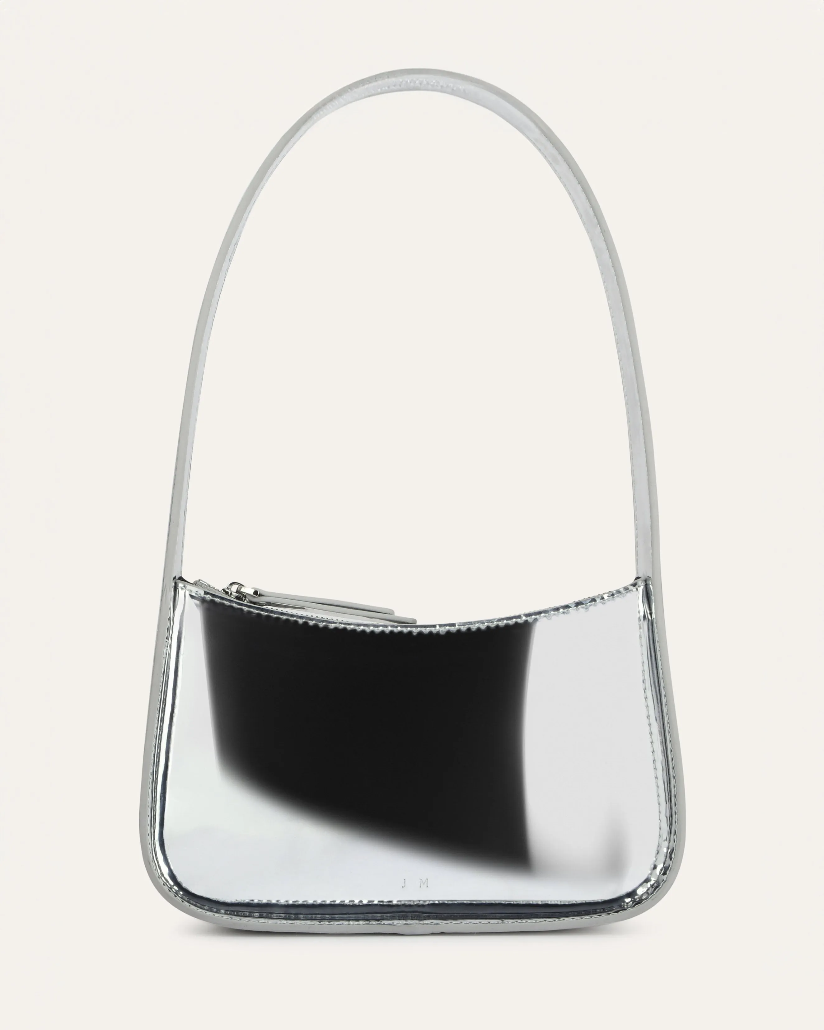 SCOUT SHOULDER BAG SILVER LEATHER