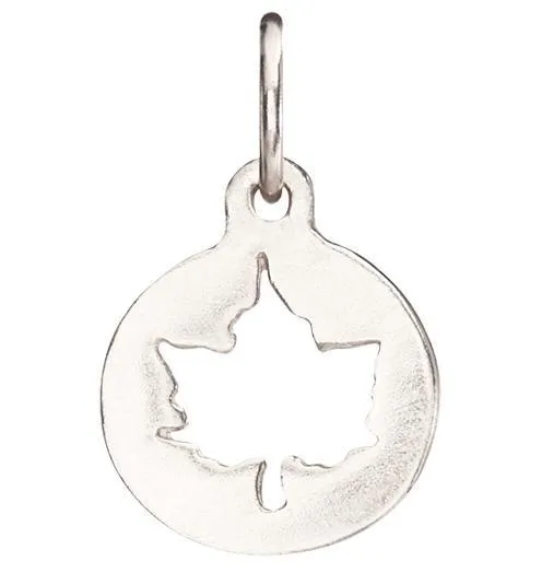 Small Maple Leaf Cutout Charm