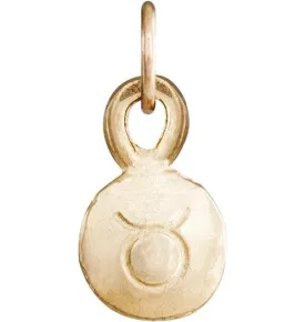 Small Taurus Zodiac Charm