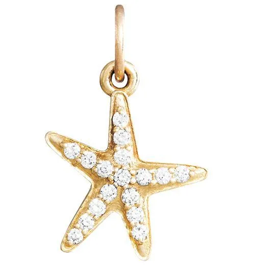 Starfish Mini Charm Pave Diamonds