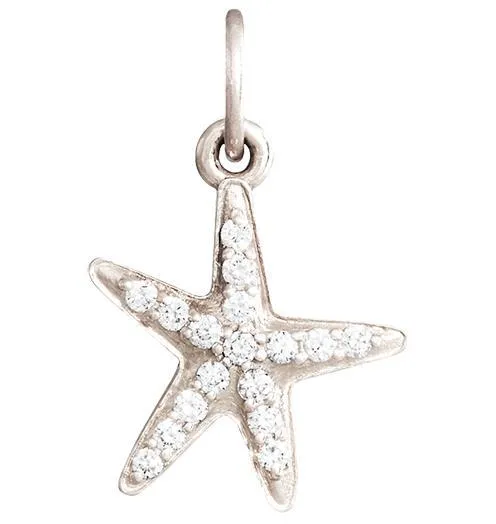 Starfish Mini Charm Pave Diamonds