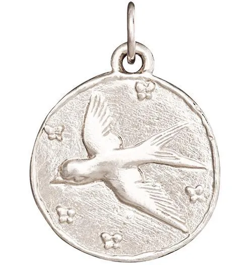 Swallow Coin Charm