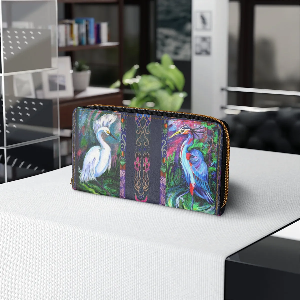 Zipper Wallet - Two Herons